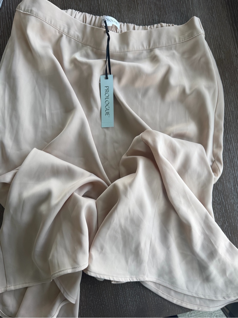 Target Beige Elastic Waist Skirt